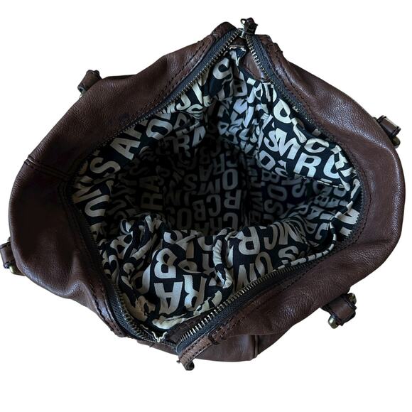 Marc by Marc Jacobs Shoulder Bag Brown Faux Leather Standard Supply 14"x14"x5" - Picture 5 of 12